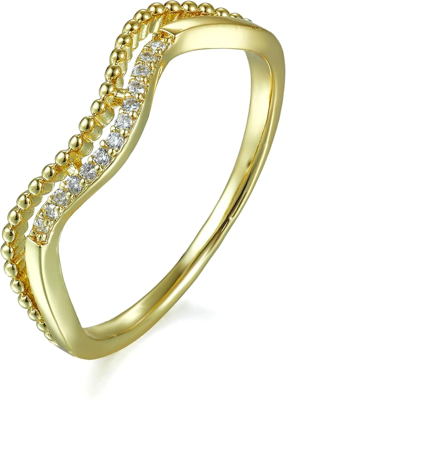 Diamond Zirconia Cut-out Square Diamond Ring for Women 14k Cube Zirconia 8.75 Yard Rings