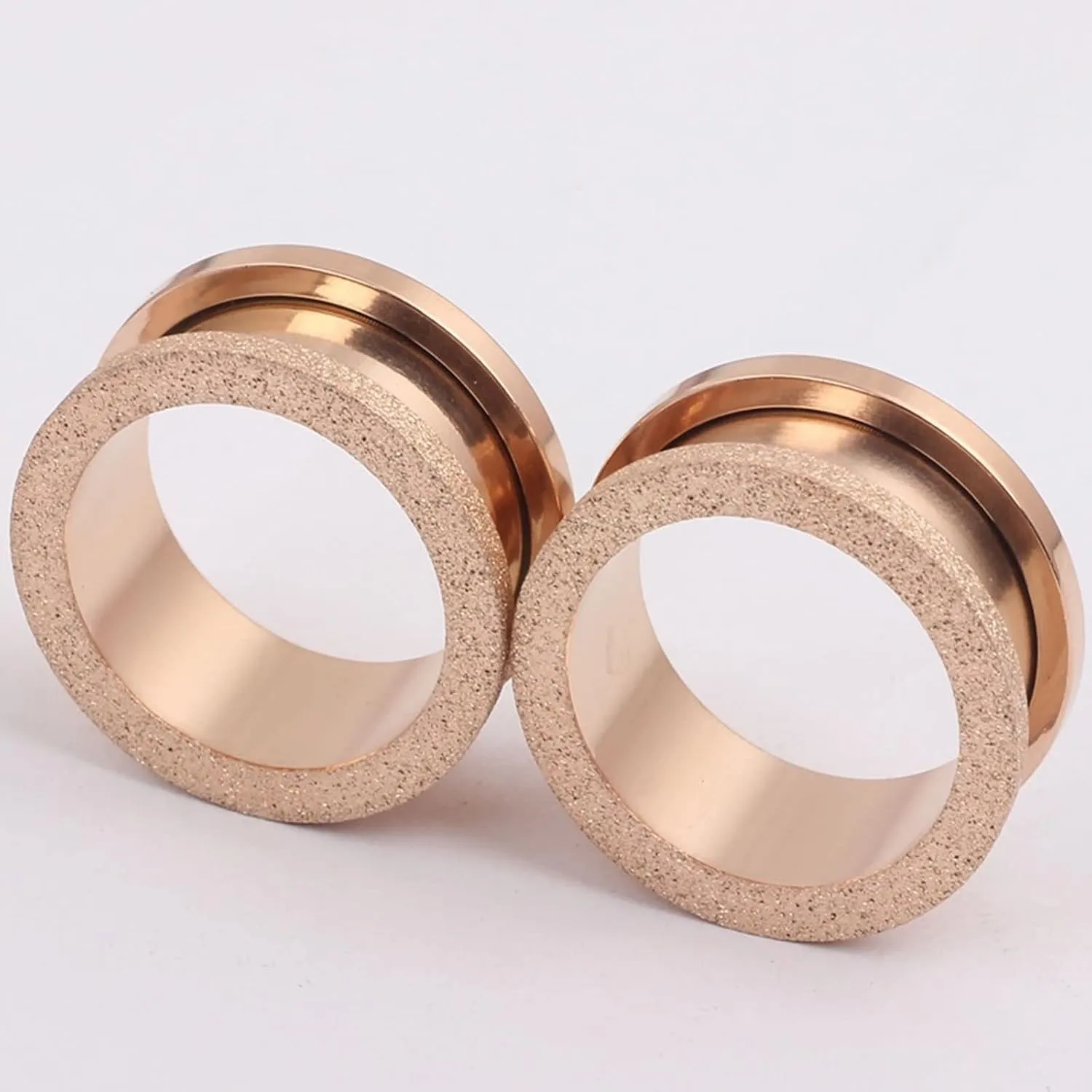 Ear Tunnels, 2PCS Surgical Steel Ear Plugs Gauges 10mm Round Matte Ear Gauges 00G Body Piercings Jewelry