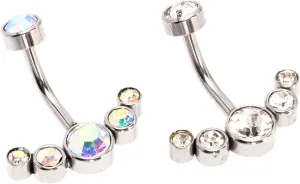 Elegant Belly Button Studs Fashion Navel Ring Set Body Piercing Jewelry