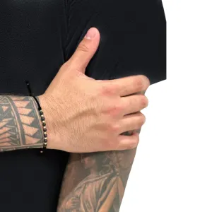 Elegant Black Tourmaline & 14K Gold Red Bracelet - Fine Jewelry Gift for Special Occasions (black)