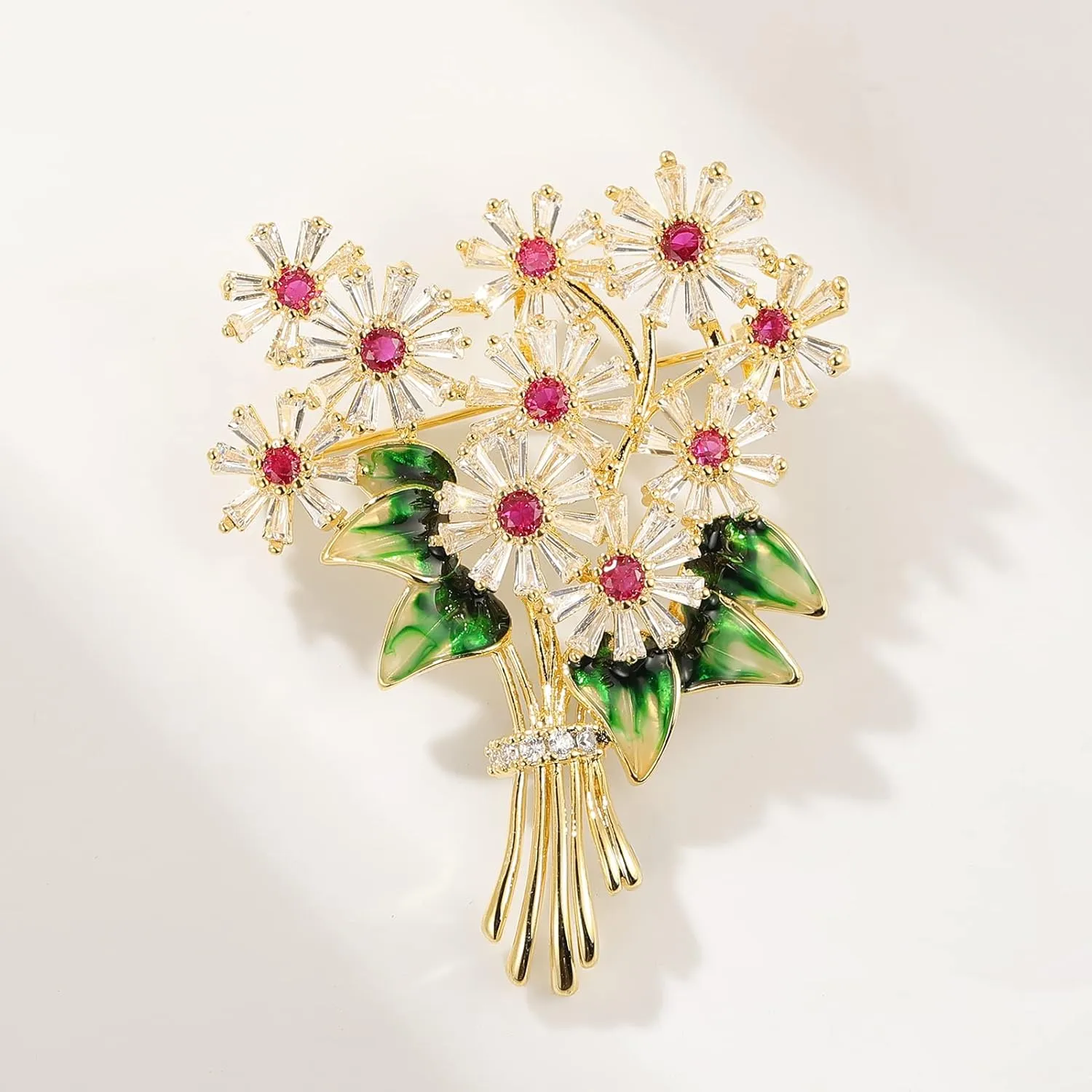 Elegant Pearl Flower Designer Brooch Pins Broches Costume Jewelry For Women Fashion Christmas Gift