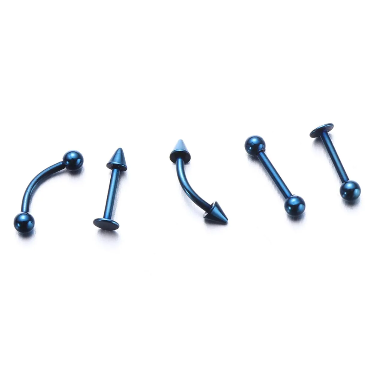 Elegant Stainless Steel Piercing Jewelry Set Septum Industrial Nose Piercings Hoops