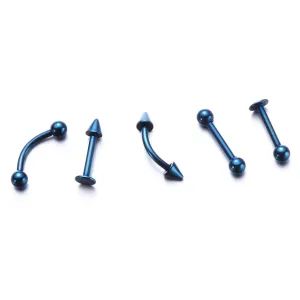 Elegant Stainless Steel Piercing Jewelry Set Septum Industrial Nose Piercings Hoops