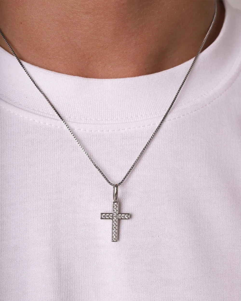 FAITH PENDANT 925. - WHITE GOLD