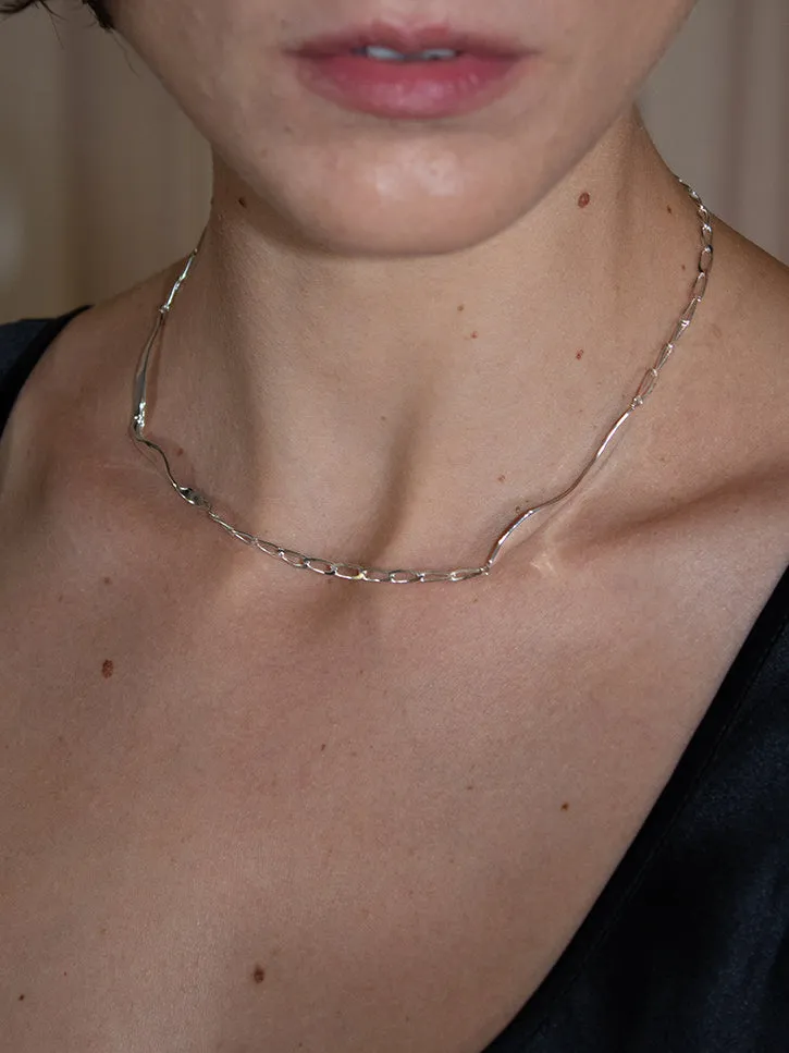 Faris Blade Necklace, Sterling Silver