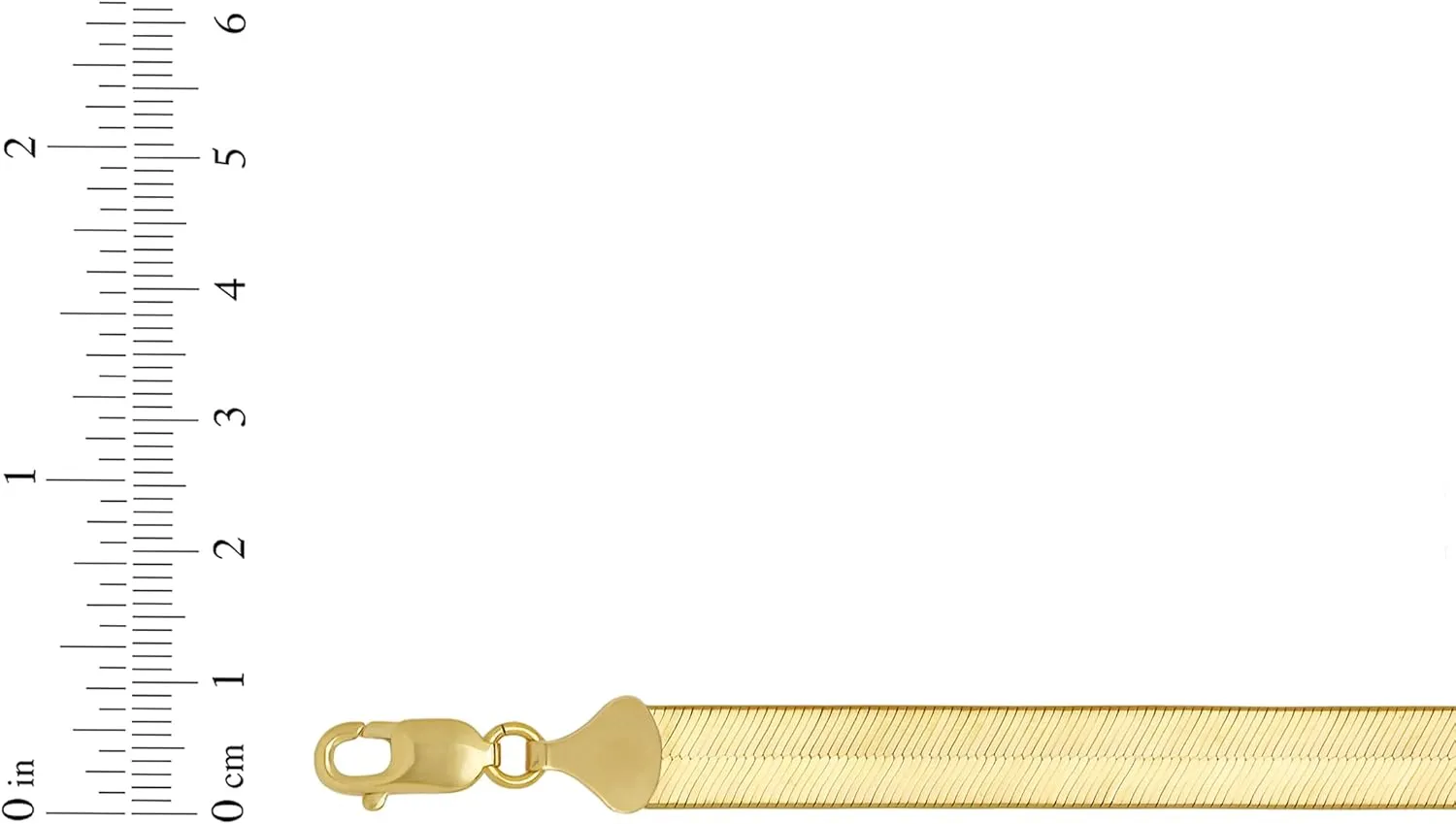 Floreo 10k Yellow Gold 9mm Super Flexible Silky Herringbone Chain Bracelet