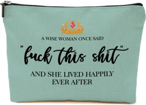 Funny Gifts for Women & Strong Women - Retirement & Birthday Ideas - Cool Gifts for Coworkers & Hostess - Makeup Travel Bag & Cosmetic Bag