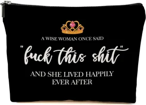 Funny Gifts for Women, Grandma, Strong Women Retirement Gifts Cool Gifts for Coworkers, Hostess Gift Ideas Gag Gifts Birthday Girls Weekend Fun Gifts Makeup Travel Bag Inspirational Cosmetic Bag