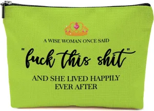 Funny Gifts for Women, Nurse, Strong Women Retirement Gifts Cool Gifts for Coworkers, Hostess Gift Ideas Gag Gifts Birthday Girls Weekend Fun Gifts Makeup Travel Bag Inspirational Cosmetic Bag