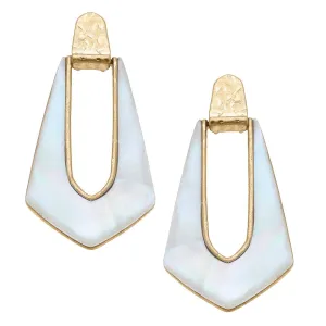 Geometric Teardrop Earrings