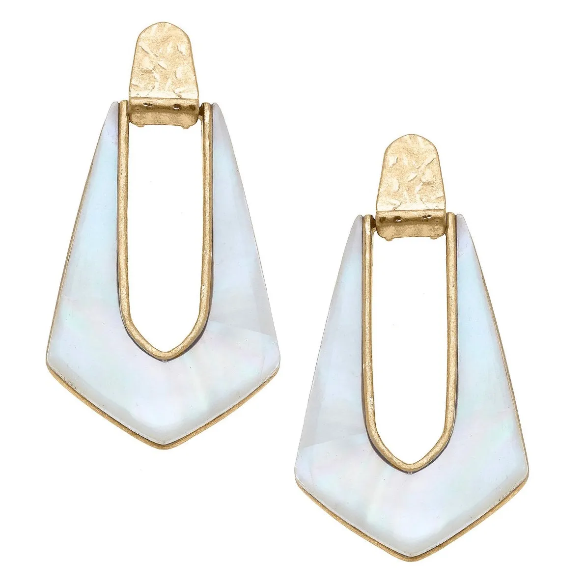 Geometric Teardrop Earrings