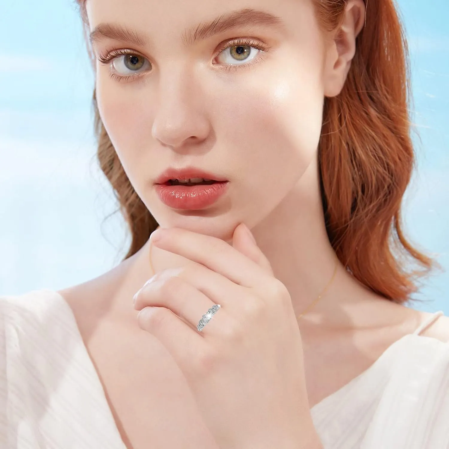 Girlfriend Couple Ring with Diamonds Small Fresh Personality Simple Rings Zircon Heart Ring Micro Jewelry Gift Rings Fashion Set Rings