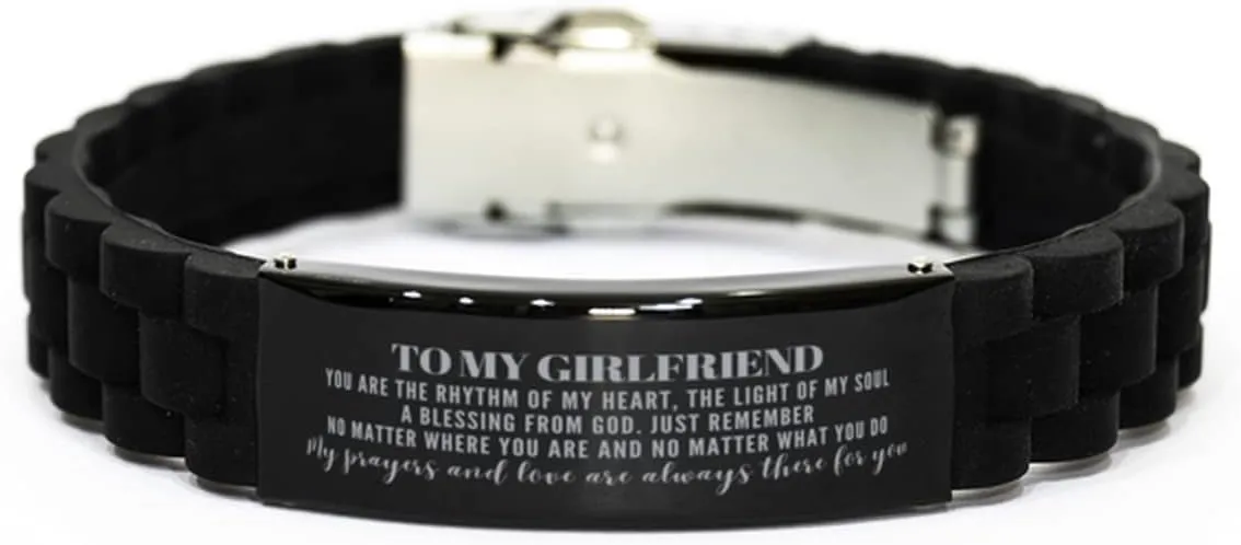 Girlfriend Glidelock Bracelet Gifts Girlfriend My Prayers and Love are Always There for You. Girlfriend Birthday Idea. Girlfriend Inspirational Movitional Gifts