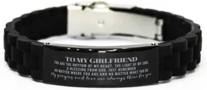 Girlfriend Glidelock Bracelet Gifts Girlfriend My Prayers and Love are Always There for You. Girlfriend Birthday Idea. Girlfriend Inspirational Movitional Gifts