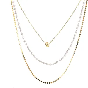 Gold Layered Necklace Mushroom Butterfly Bee Bear Pendant Necklace Jewelry for Women
