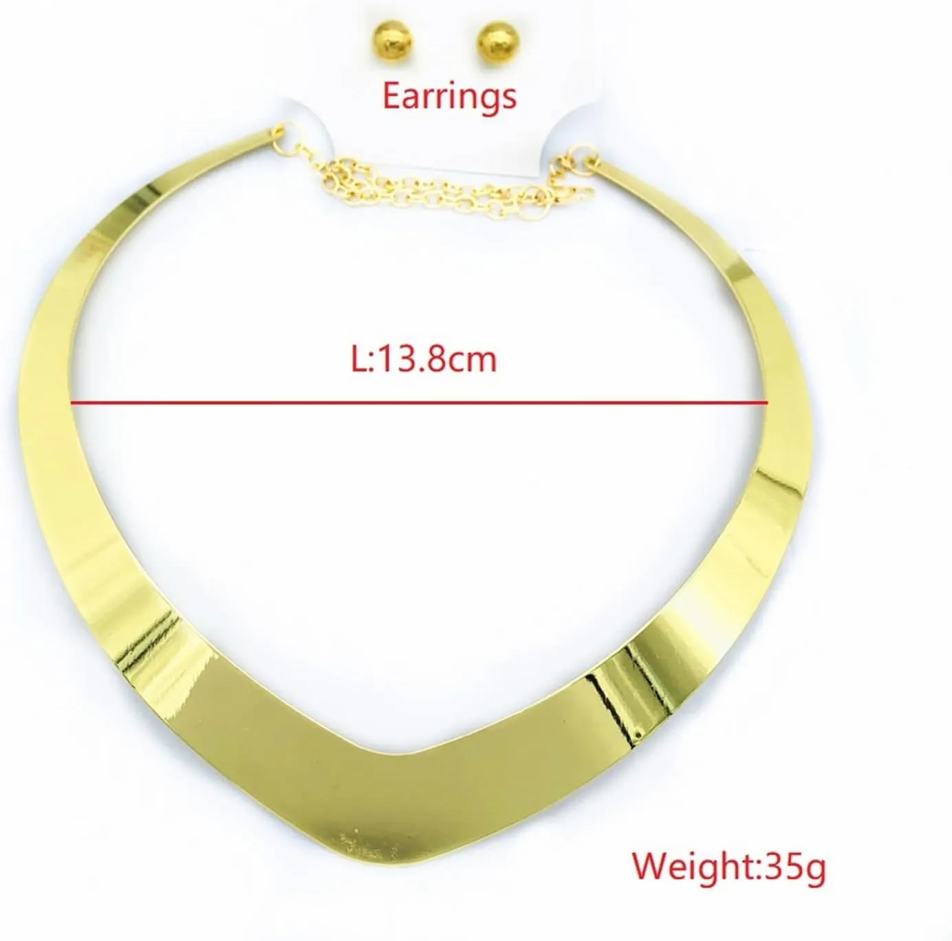 Gold Silver Choker Necklace for Women Men African Jewelry Necklace Statement Necklace Choker Collar Bib Gold Costume Jewelry Accessories