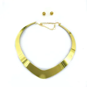 Gold Silver Choker Necklace for Women Men African Jewelry Necklace Statement Necklace Choker Collar Bib Gold Costume Jewelry Accessories