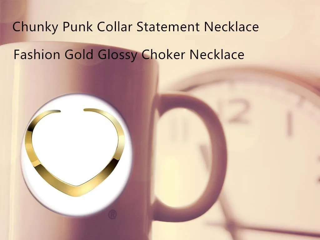 Gold Silver Choker Necklace for Women Men African Jewelry Necklace Statement Necklace Choker Collar Bib Gold Costume Jewelry Accessories