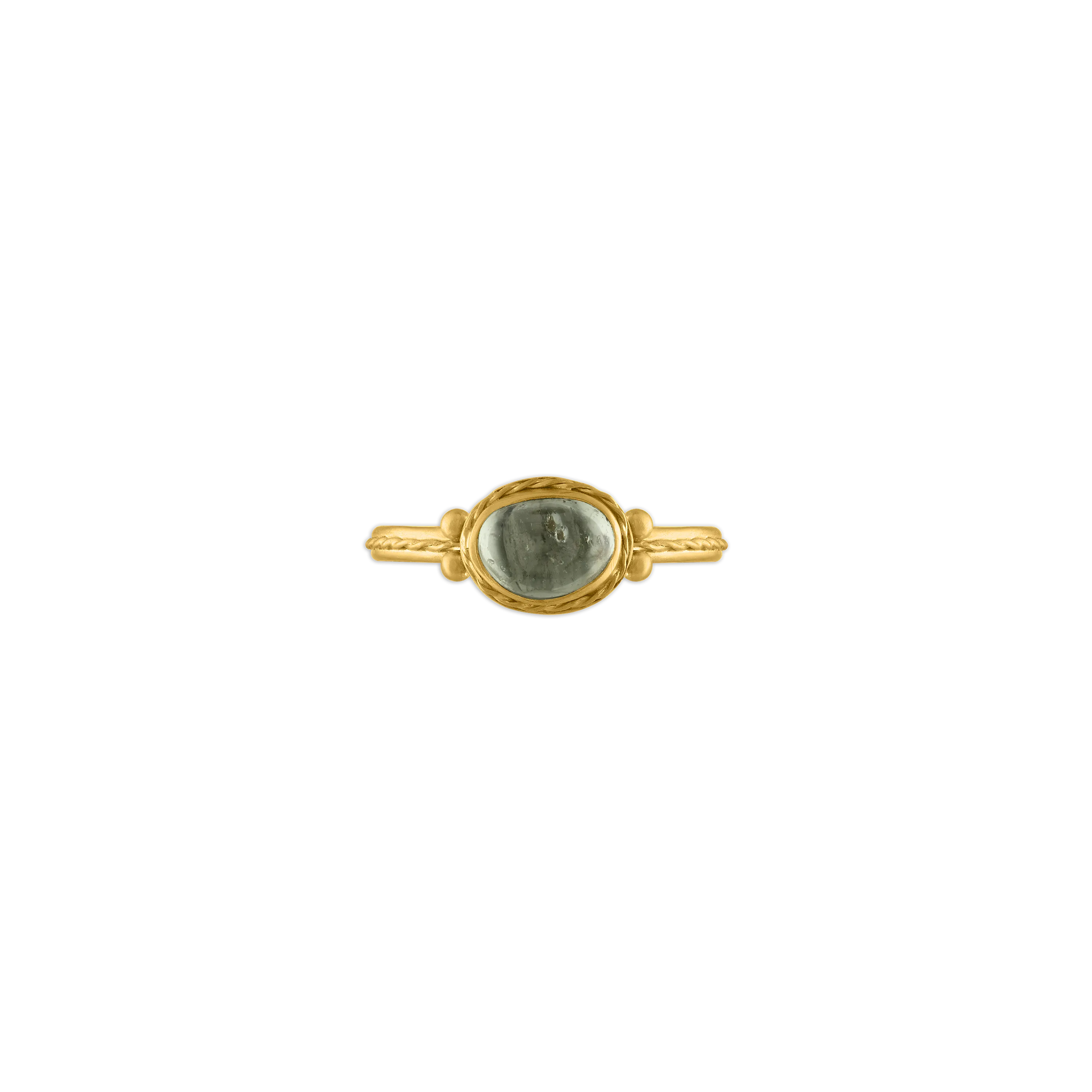 Green Sapphire Chorda Ring