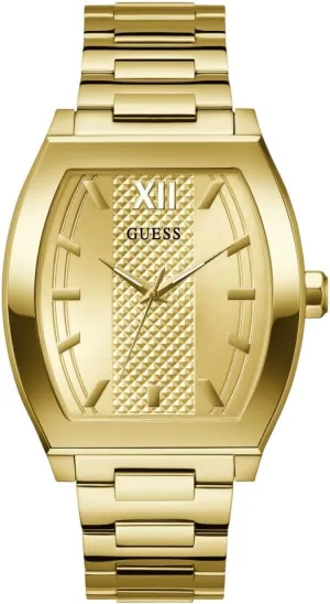 GUESS Men's 42mm Watch - Gold-Tone Bracelet Champagne Dial Gold-Tone Case