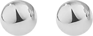 Half Ball Dome Stud Earrings for Women Gold Plated Hypoallergenic Nickel Free Polished Round Post Pin Studs Minimalist Simple Fashion Mother's Day Birthday Jewelry Gifts