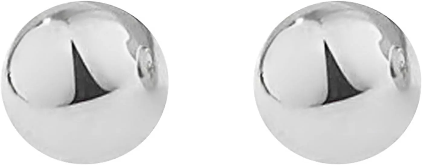 Half Ball Dome Stud Earrings for Women Gold Plated Hypoallergenic Nickel Free Polished Round Post Pin Studs Minimalist Simple Fashion Mother's Day Birthday Jewelry Gifts