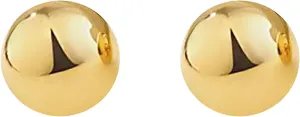 Half Ball Dome Stud Earrings for Women Gold Plated Hypoallergenic Nickel Free Polished Round Post Pin Studs Minimalist Simple Fashion Mother's Day Birthday Jewelry Gifts