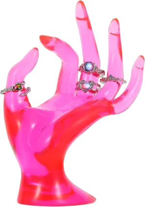 Hand jewelry holder Ring holder for jewelry For Displaying Bracelets, Rings, Jewelry and Room decorations and Store event displays (Pink)