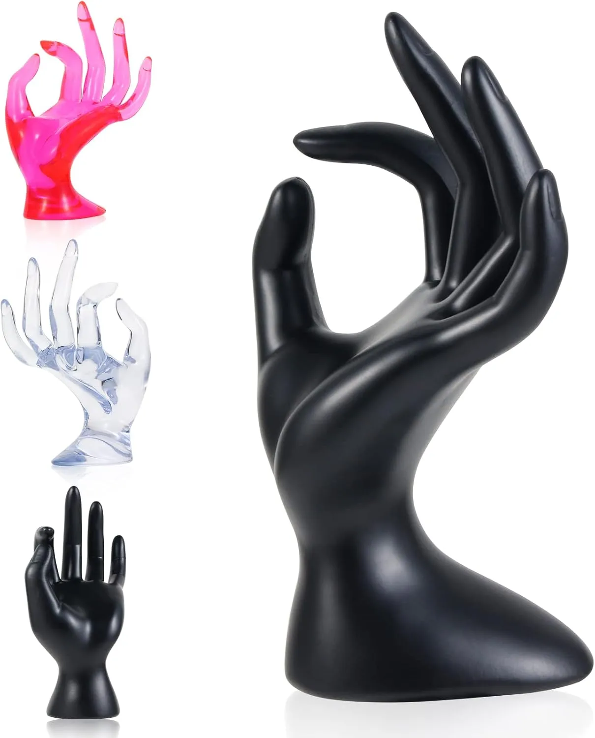 Hand jewelry holder Ring holder for jewelry For Displaying Bracelets, Rings, Jewelry and Room decorations and Store event displays (Pink)