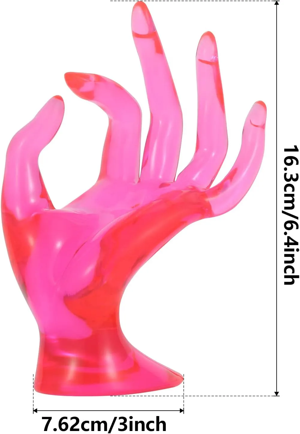 Hand jewelry holder Ring holder for jewelry For Displaying Bracelets, Rings, Jewelry and Room decorations and Store event displays (Pink)