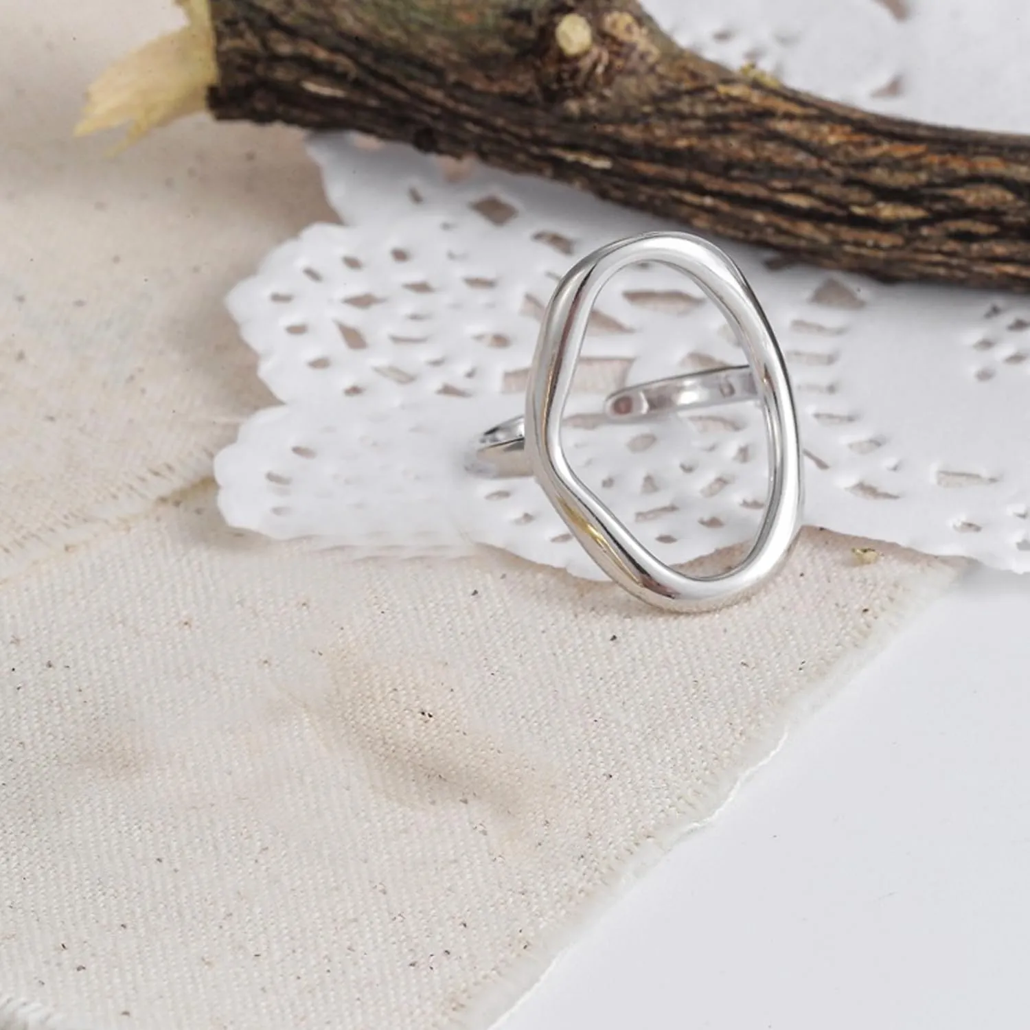 Handmade 925 Sterling Silver Rings Boho Thumb Band Ring Open Adjustable Statement Rings for Women
