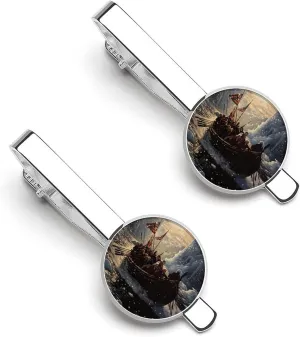 Happy Independence Day Tie Clips for Men Stylish Neck Tie Bar Ideal Gift for Anniversary Wedding Business