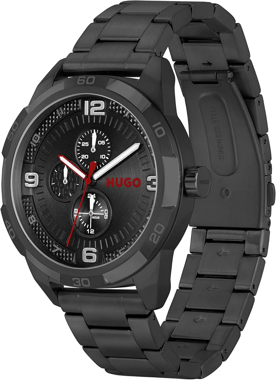 HUGO Men's #Grip 46mm Quartz Multifunction Watch |Water Resistant | Premium Sport Timepiece for Everyday Casual Wear