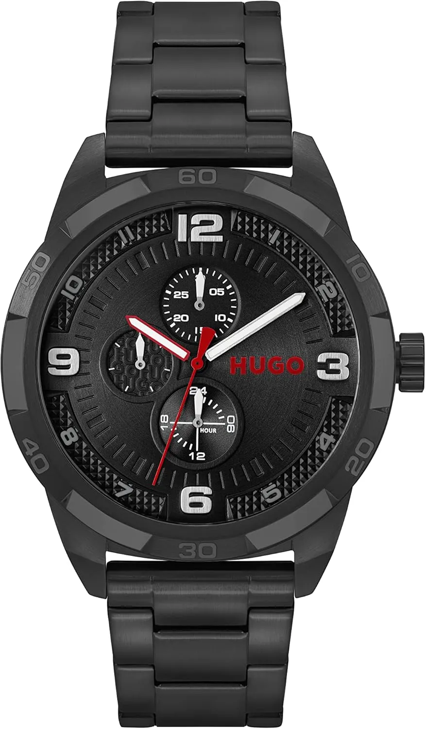 HUGO Men's #Grip 46mm Quartz Multifunction Watch |Water Resistant | Premium Sport Timepiece for Everyday Casual Wear