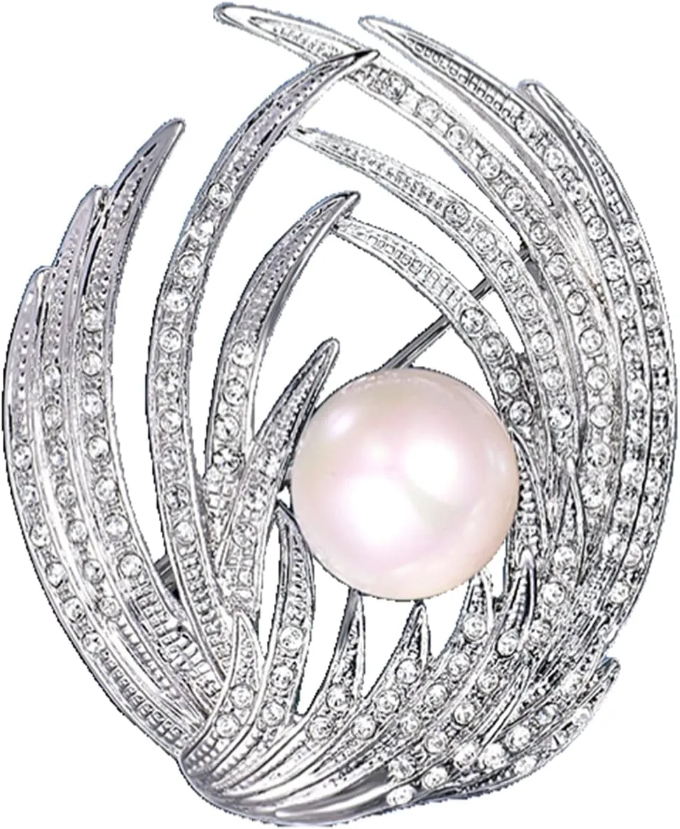 Imitation Pearl Accessories, Stylish and Elegant Angel Wings Corsages Fashion Ins Trend Jewelry Fashion Ins Trend Jewelry