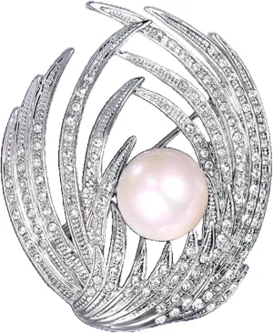 Imitation Pearl Accessories, Stylish and Elegant Angel Wings Corsages Fashion Ins Trend Jewelry Fashion Ins Trend Jewelry