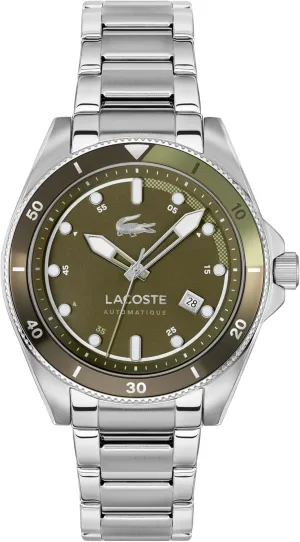 Lacoste Mainsail Men's Automatic Watch, Stainless Steel Bracelet - Classic, Stylish Timepice - Gift for Him