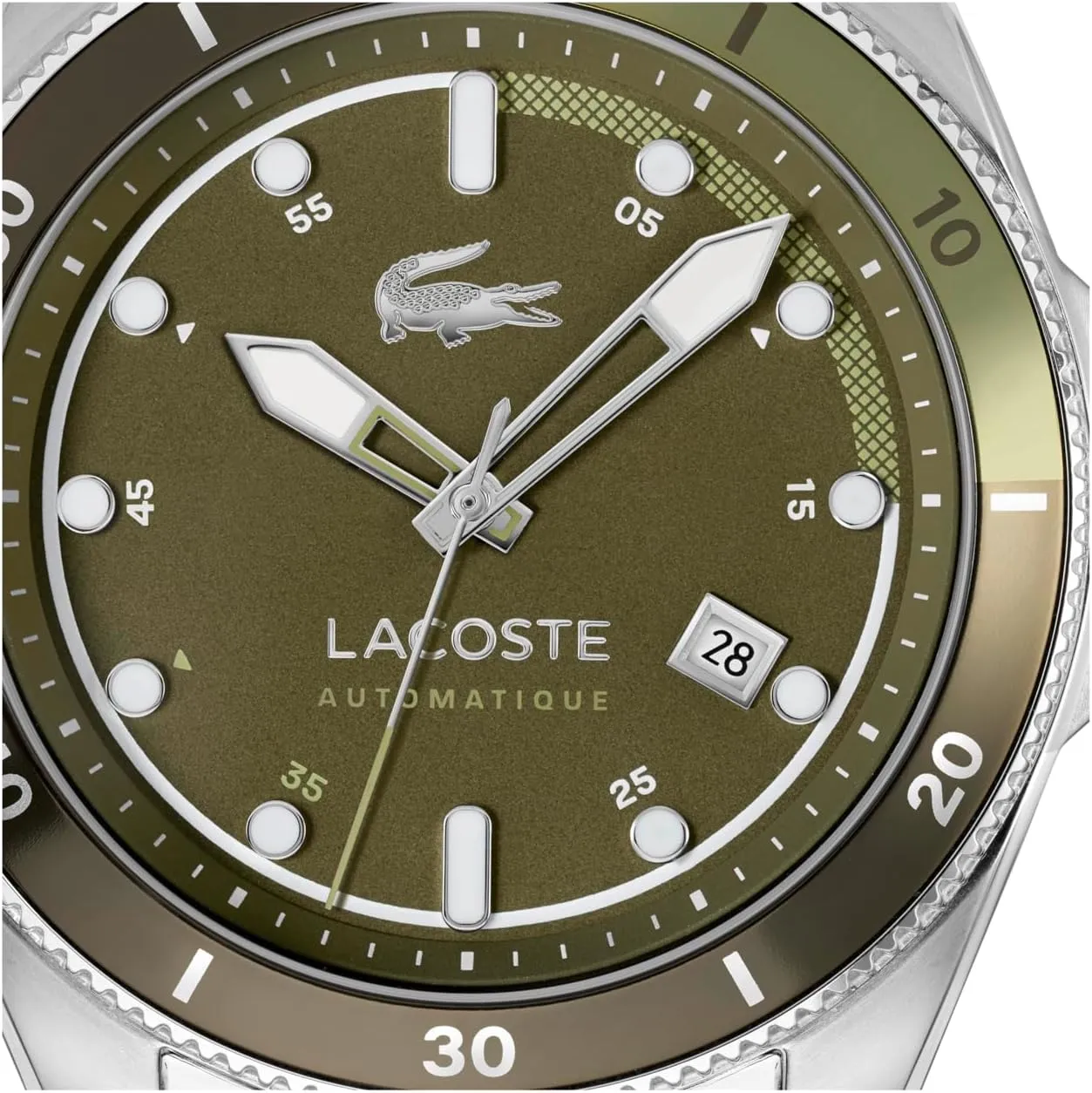 Lacoste Mainsail Men's Automatic Watch, Stainless Steel Bracelet - Classic, Stylish Timepice - Gift for Him
