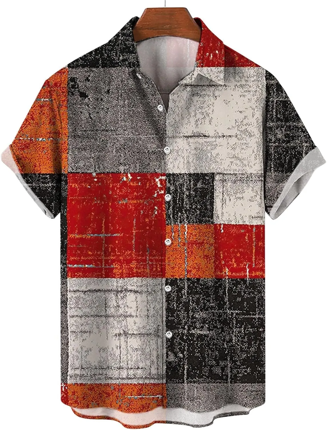 LCMTWX Hawaiian Shirt for Men Day Shirts Short Sleeve Casual Button Down Beach Flower Shirt and Shorts