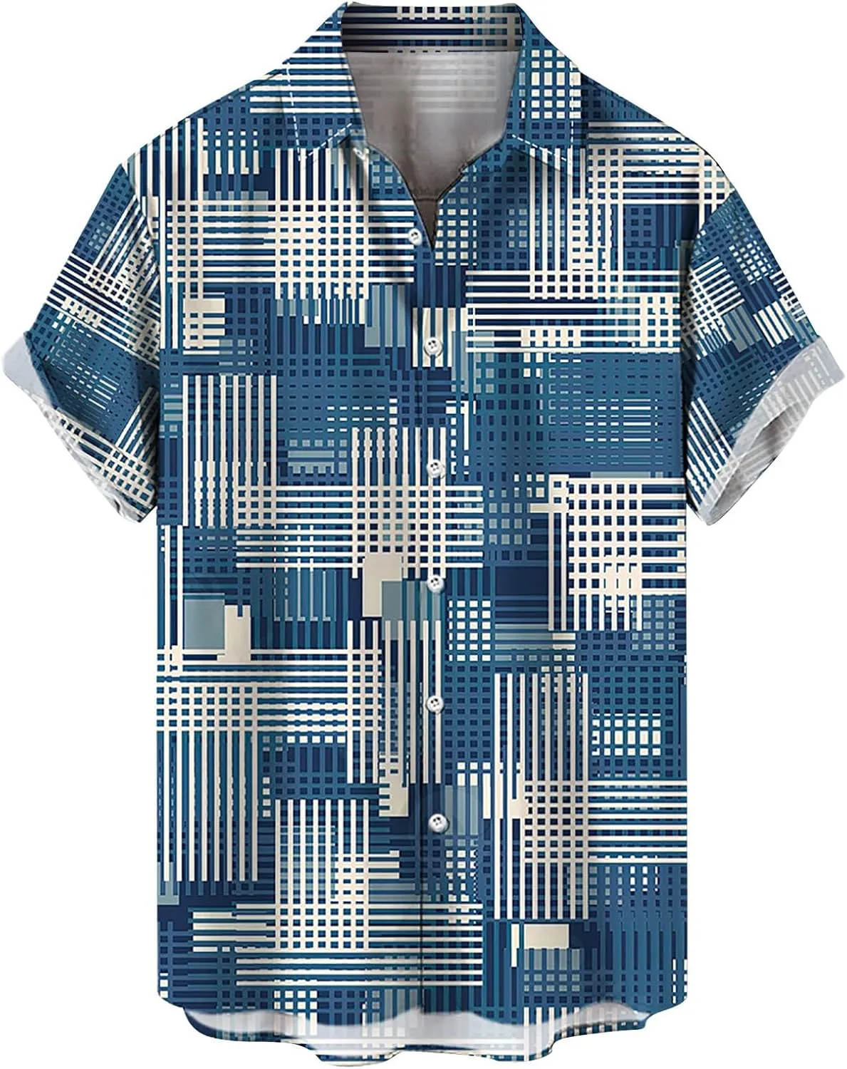 LCMTWX Hawaiian Shirt for Men Day Shirts Short Sleeve Casual Button Down Beach Flower Shirt and Shorts