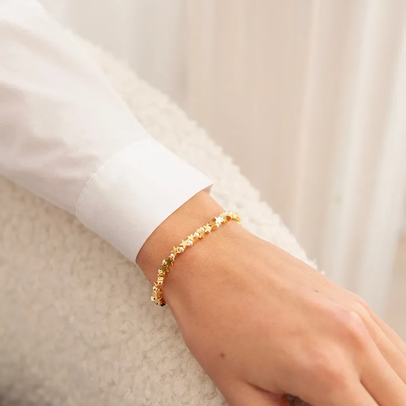Life Charms Bracelet Gold Stars