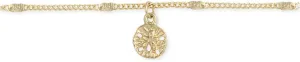 Life's a Beach Sand Dollar Charm Anklet Bracelet