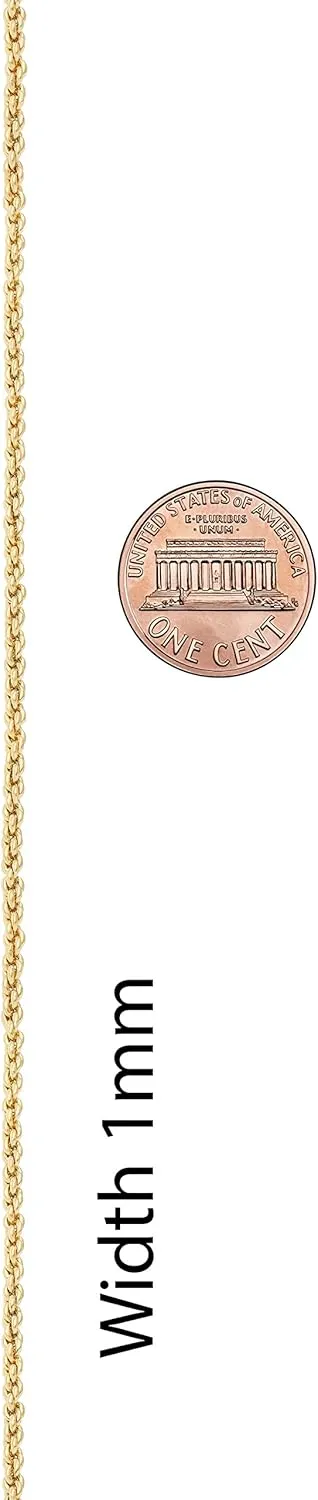 LIFETIME JEWELRY Womens Gold Anklet 1mm Rope Chain Ankle Bracelet 24k Real Gold Plated