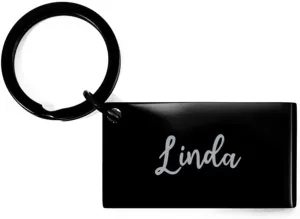 Linda Keychain Personalized Name Gifts for Linda Girls Women Her Birthday Christmas Stainless Steel Key Chain