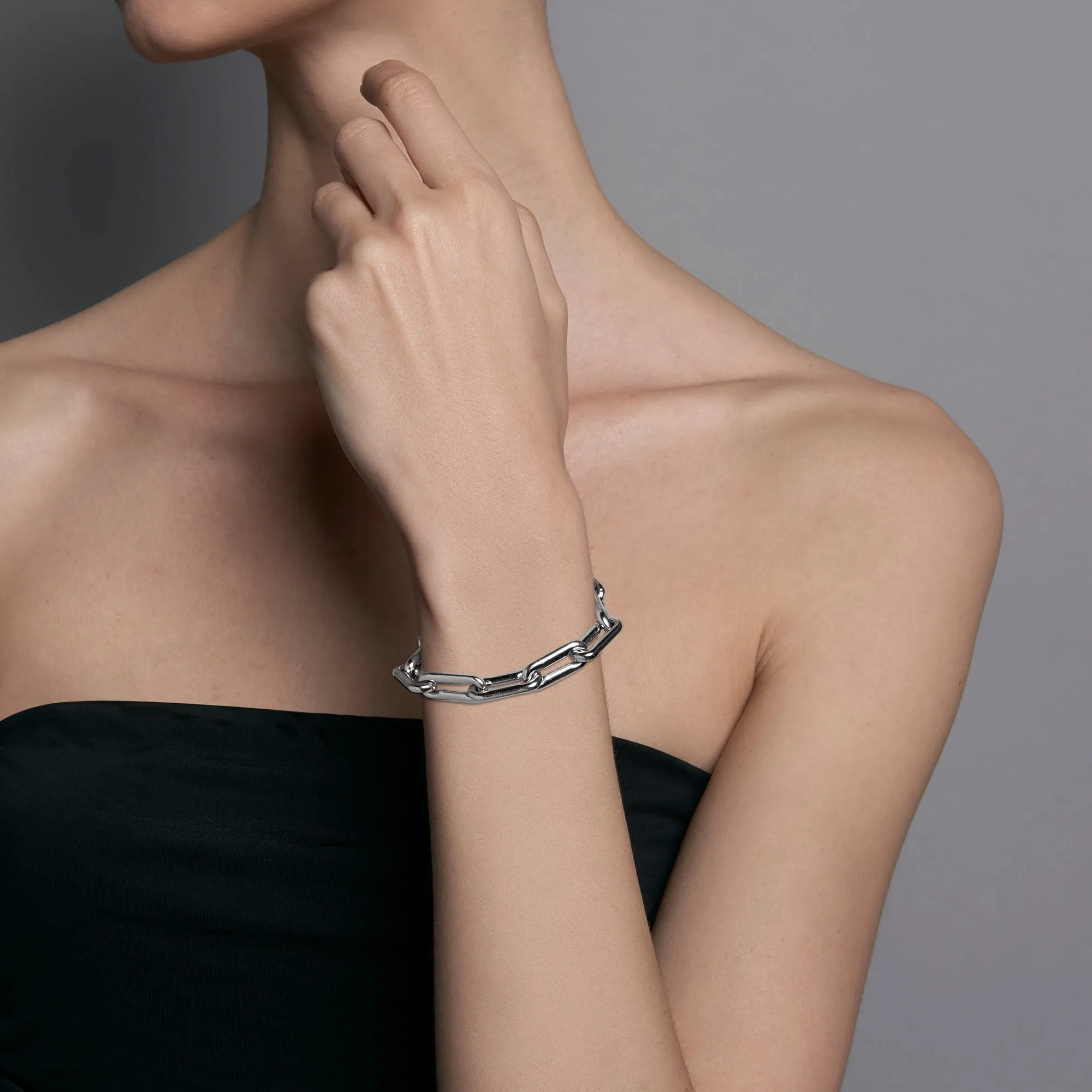 Linear Link Chain Bracelet