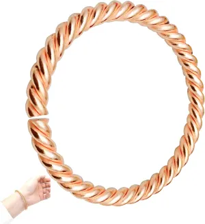 LIU JUN Copper Tensor Bracelet, Pure Copper Tensor Ring Bracelets Solid copper Twisted Handmade Bangle For Women Men Health Jewelry Gifts