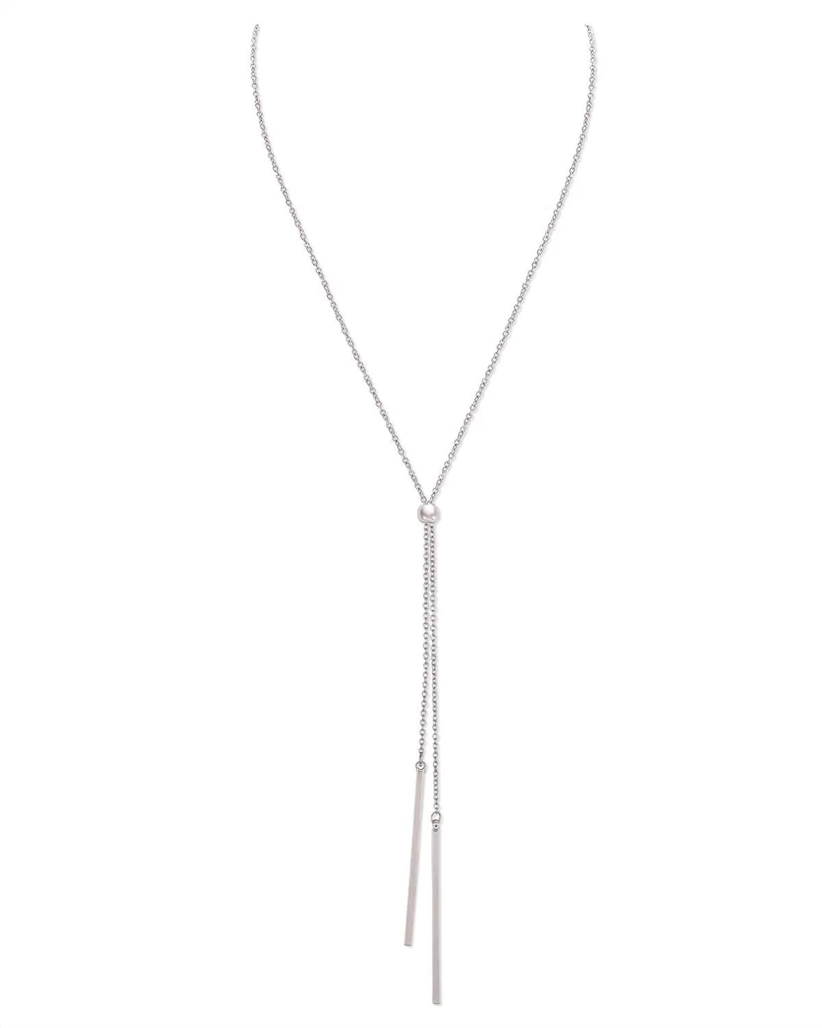 Long Tassel Necklace Bar Y Lariat Long Chain Drop Adjustable Necklace for Women