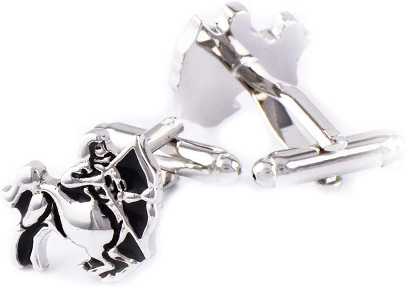 Men Cufflinks Sagittarius Silver Cufflinks Elegant Style for Wedding Business Party