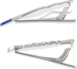 Men's Silver Tie Clip Pcs Fashion Tie Clamp Necktie Clamps Elegant and Practical Suit Decoration