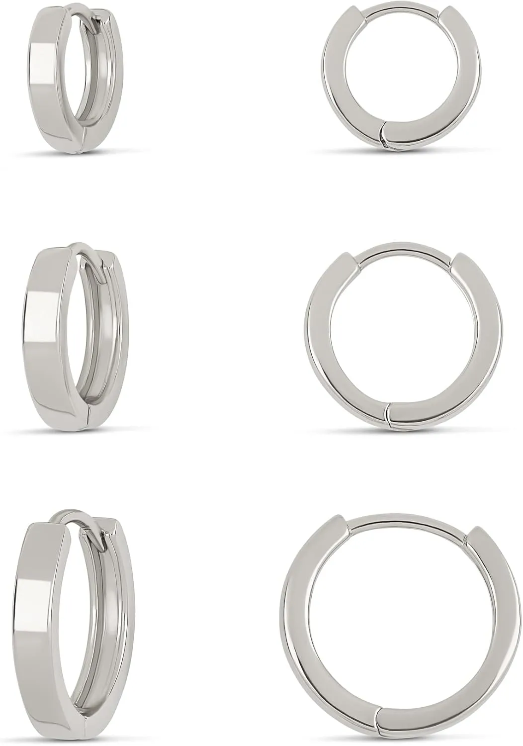 MILLA 14k Gold Huggie Earrings or Sterling Silver Huggie Earrings for Women Multipack & Individuals - Ear Huggers Earrings for Women Trendy Y2K Earrings, Preppy Earrings - Lightweight & Hypoallergenic